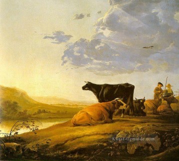  maler - Junge Hirt mit Kühen Landschaftsmaler Aelbert Cuyp